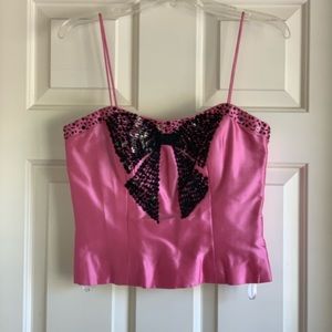 Marisa Baratelli Pink Bow Top